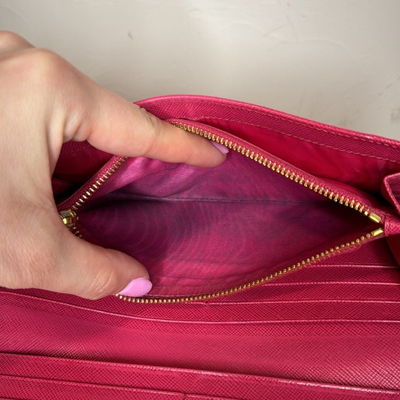 PRADA Saffiano Leather Continental Wallet - Picture 11 of 11